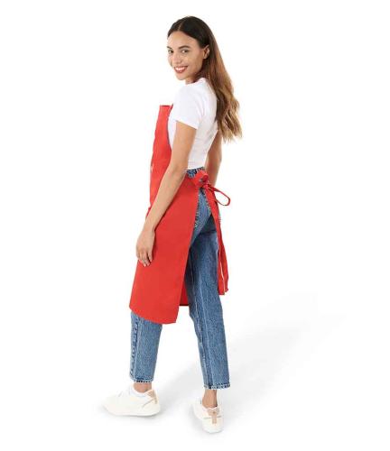 Brand Lab Adjustable Bib Apron - RED - ONE